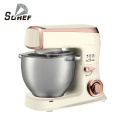 Modern style heavy duty Stainless steel wrapped plastic housing stand mixer kitchen with 1.5L glass blender